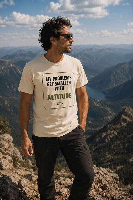 My Problems Get Smaller With Altitude — Heavyweight Tee