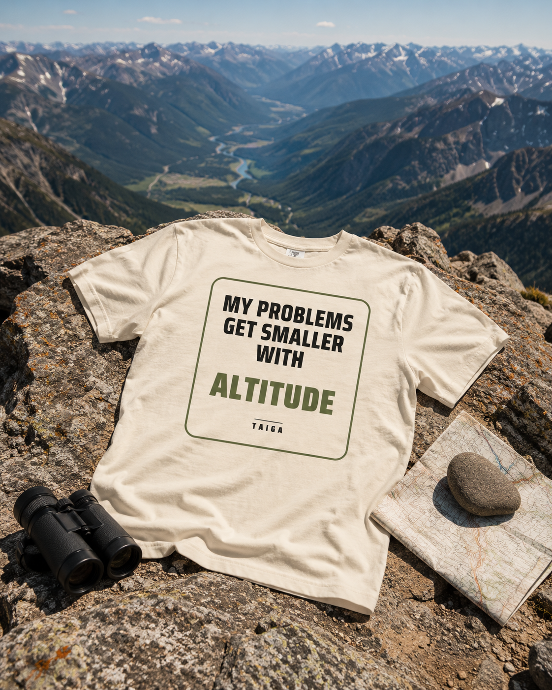 My Problems Get Smaller With Altitude — Heavyweight Tee